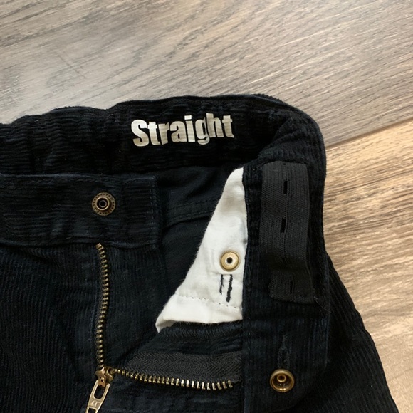 Straight Leg Black Corduroy Pants - Picture 3 of 3